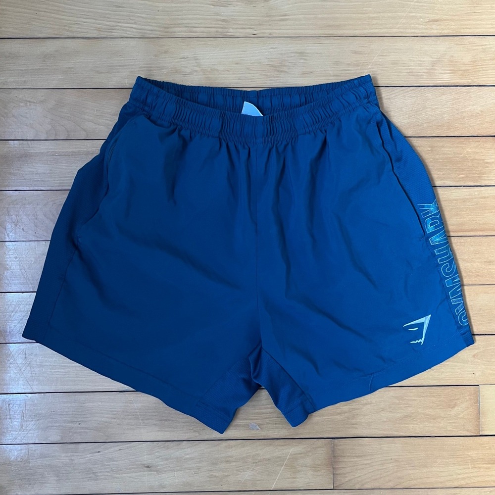 Gymshark Arrival Shorts Mens Small Teal Blue Athletic Training Gym Running